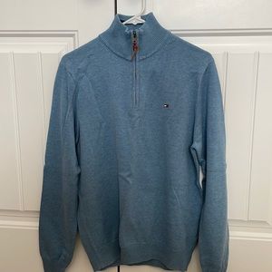 Tommy Hilfiger medium blue quarter zip